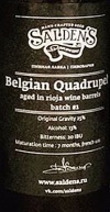 Saldens Rioja Red Wine Barrel-Aged Belgian Quadrupel copy